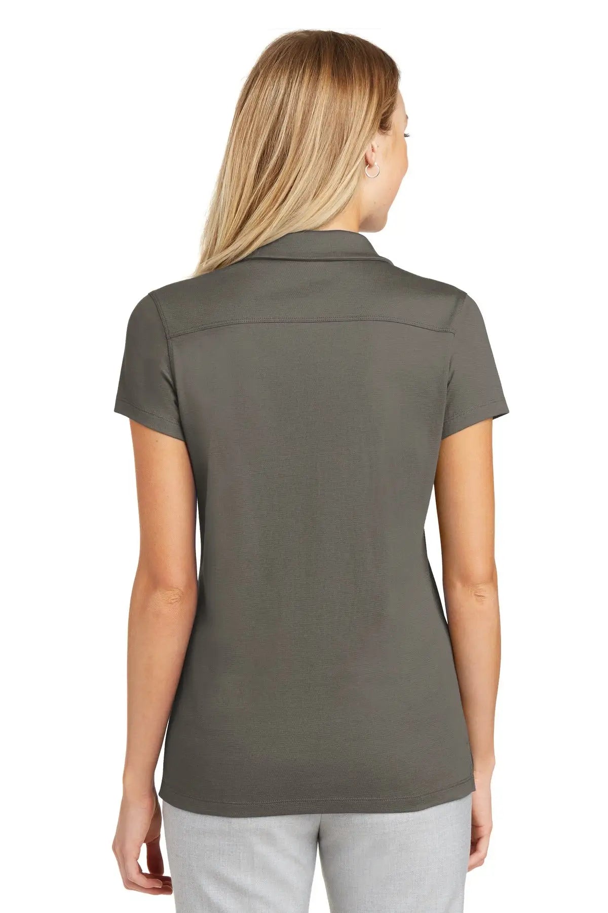 Port Authority L573 Women’s Rapid Dry Mesh Polo - Gray Smoke
