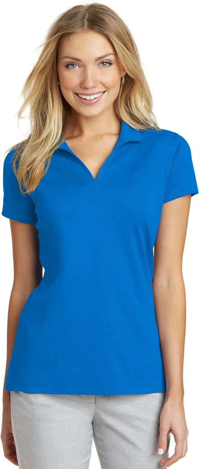 Port Authority L573 Women’s Rapid Dry Mesh Polo - Skydiver Blue - Ladies Xs
