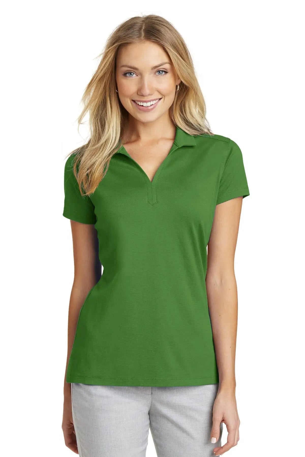 Port Authority L573 Women’s Rapid Dry Mesh Polo - Treetop Green - Ladies Xs