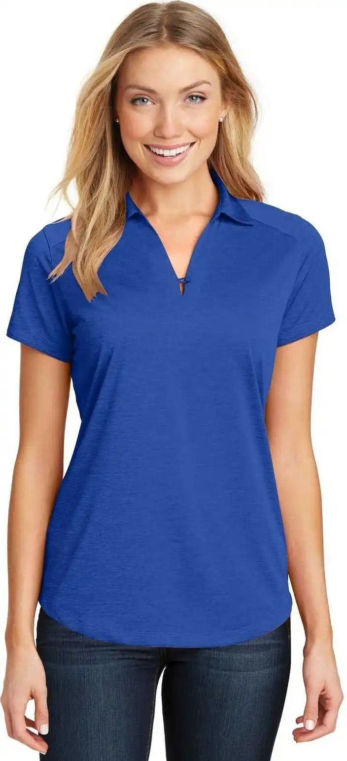 Port Authority L574 Ladies Digi Heather Performance Polo - True Royal