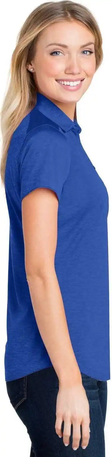 Port Authority L574 Ladies Digi Heather Performance Polo - True Royal