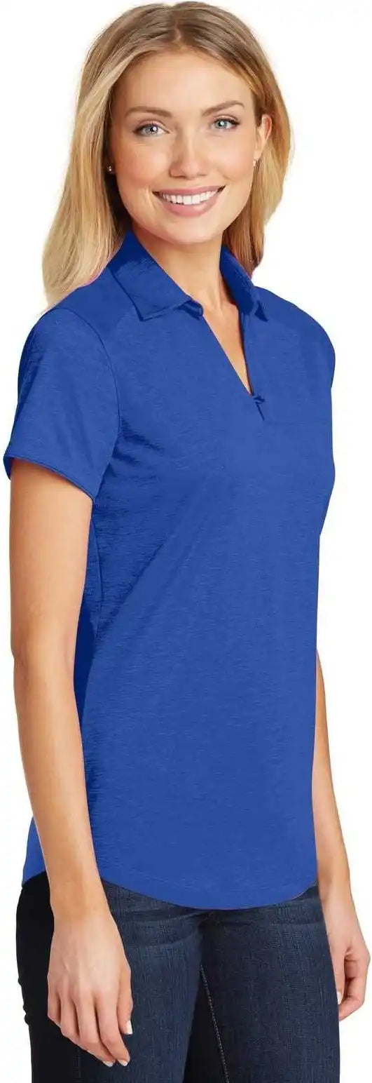 Port Authority L574 Ladies Digi Heather Performance Polo - True Royal