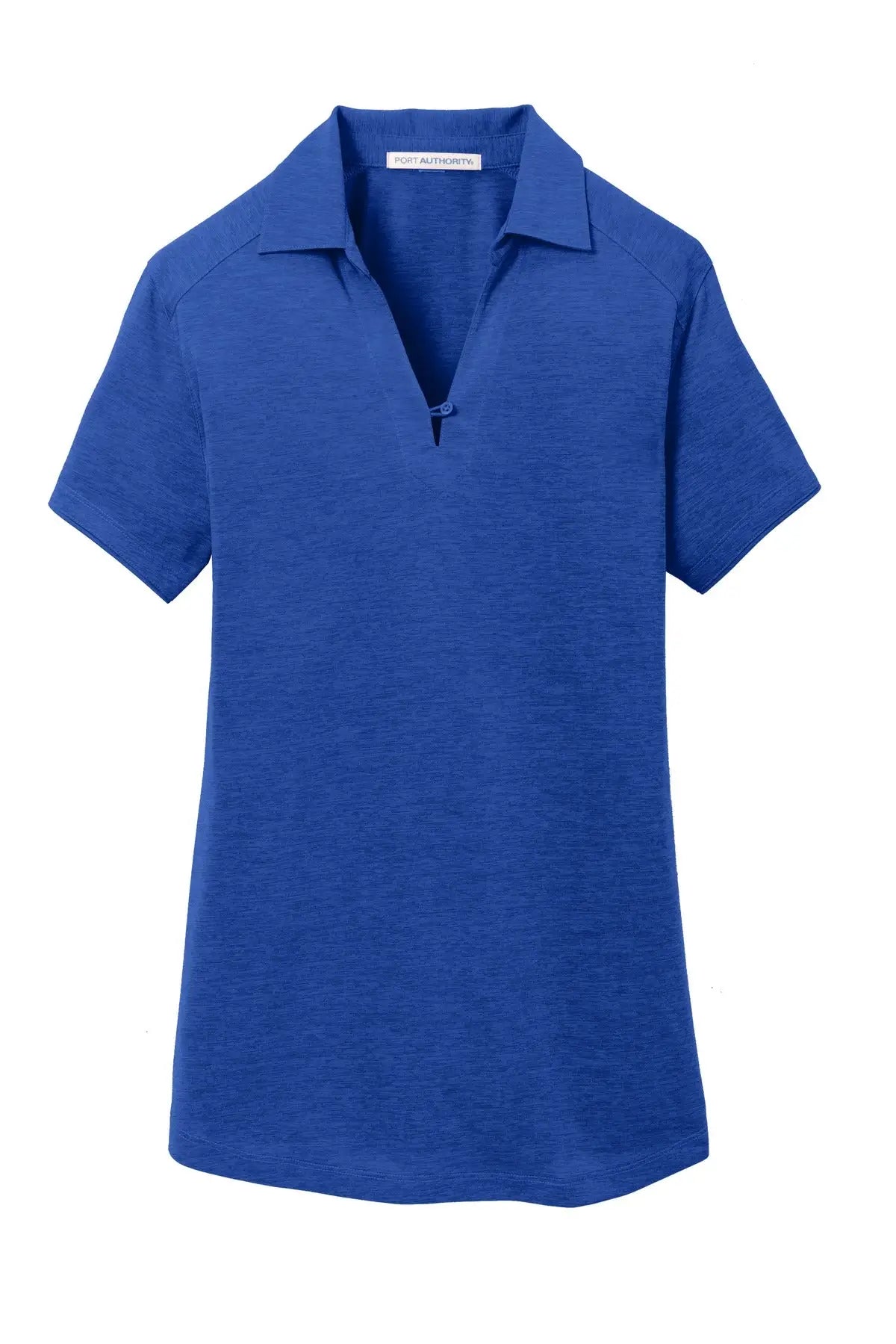 Port Authority L574 Women’s Digi Heather Performance Polo - True Royal