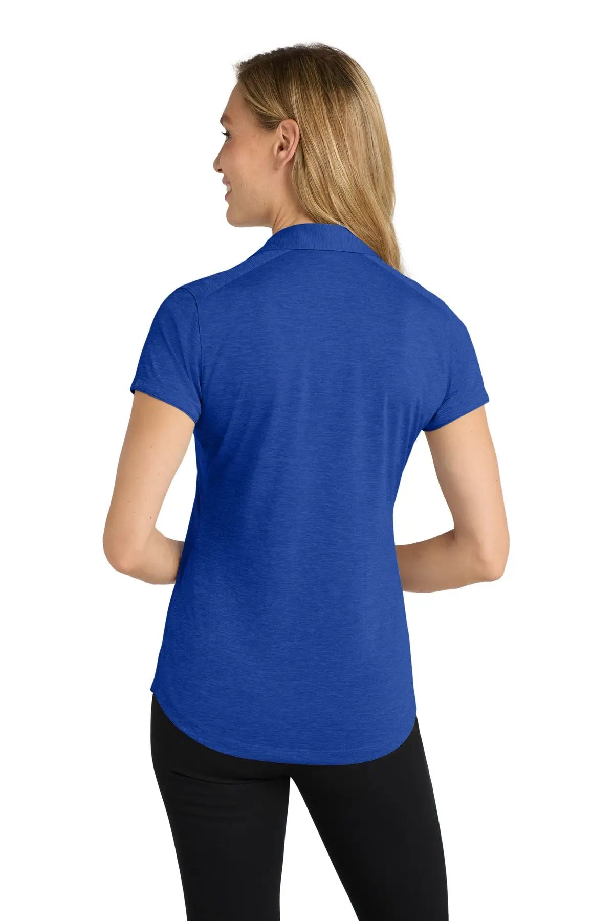 Port Authority L574 Women’s Digi Heather Performance Polo - True Royal