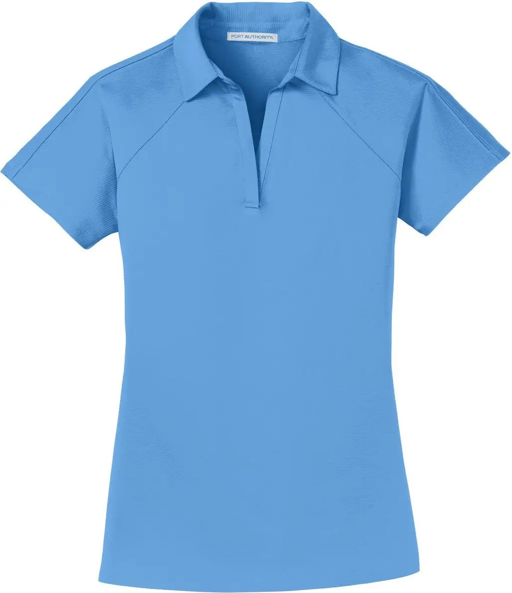 Port Authority L575 Women’s Crossover Raglan Polo - Azure Blue