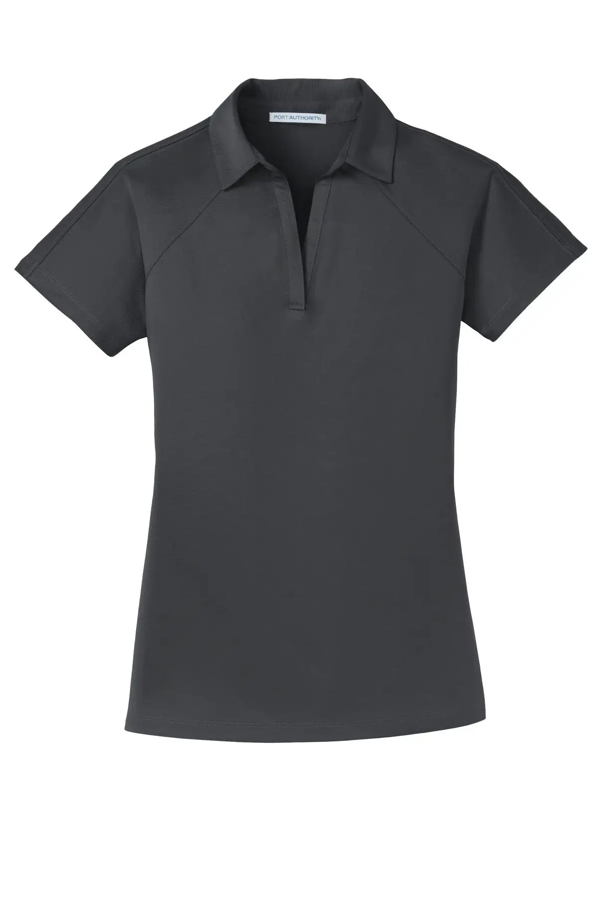 Port Authority L575 Women’s Crossover Raglan Polo - Battleship Gray