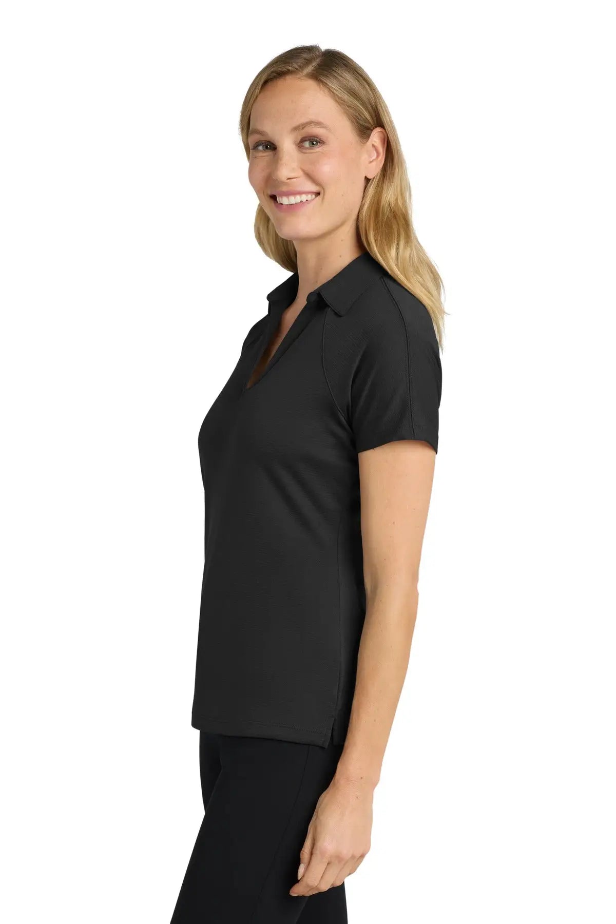 Port Authority L575 Women’s Crossover Raglan Polo - Black
