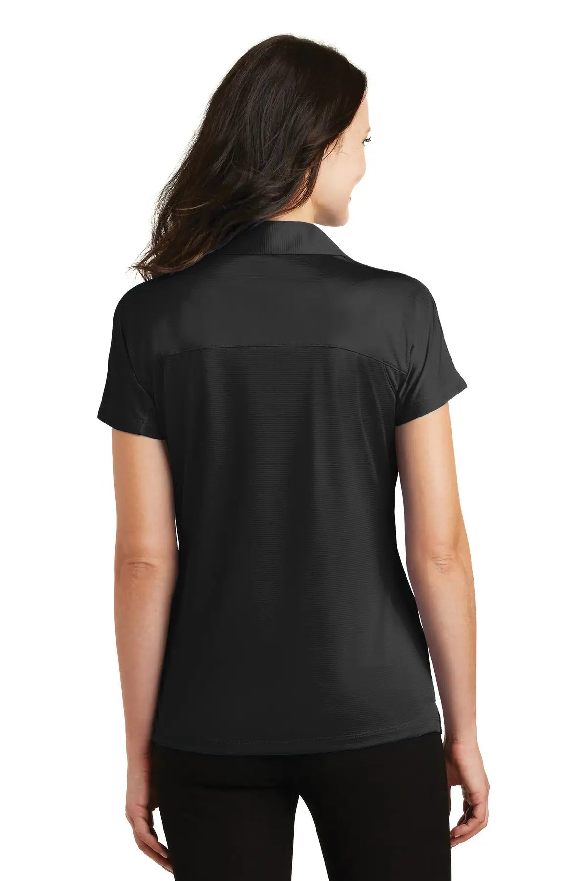 Port Authority L575 Women’s Crossover Raglan Polo - Black