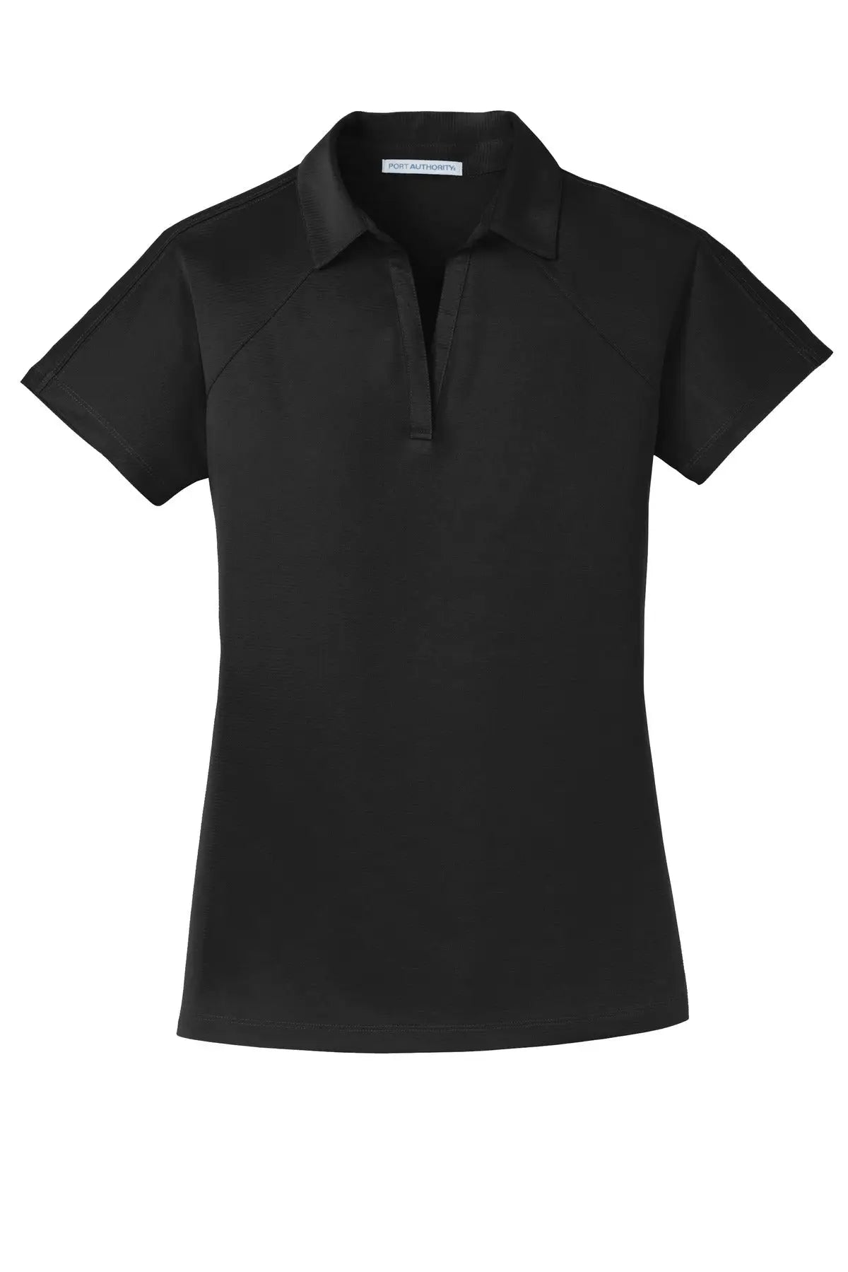 Port Authority L575 Women’s Crossover Raglan Polo - Black