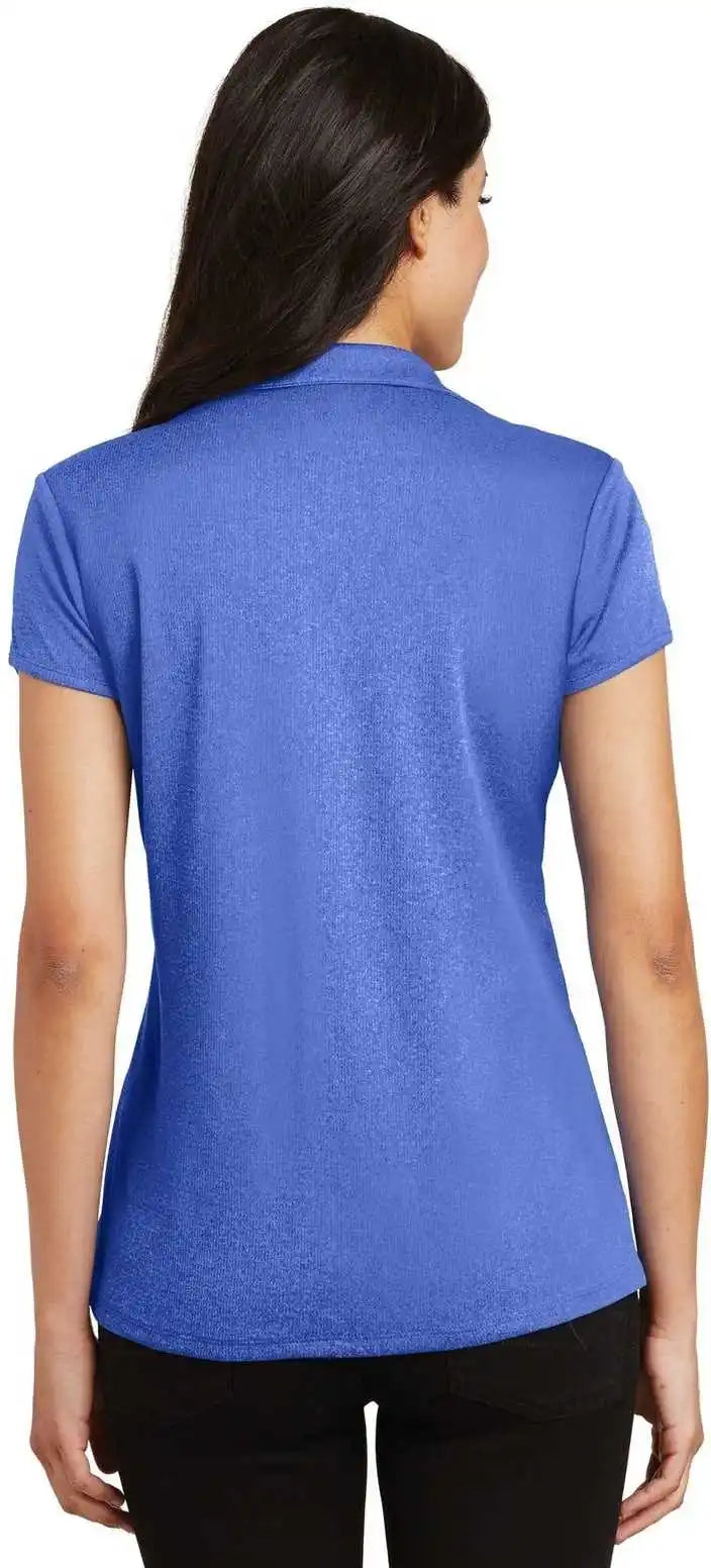 Port Authority L576 Ladies Trace Heather Polo - True Royal