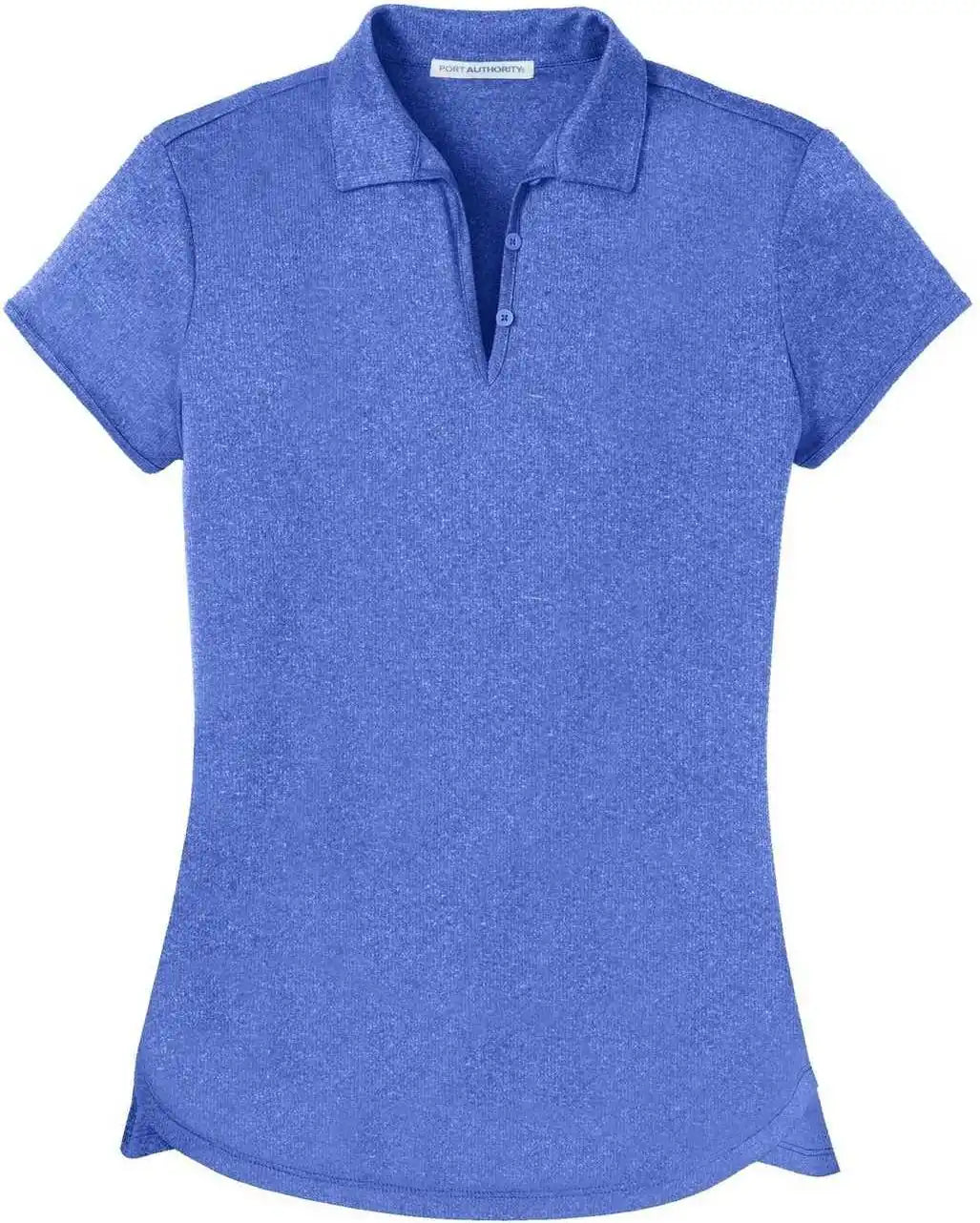 Port Authority L576 Ladies Trace Heather Polo - True Royal