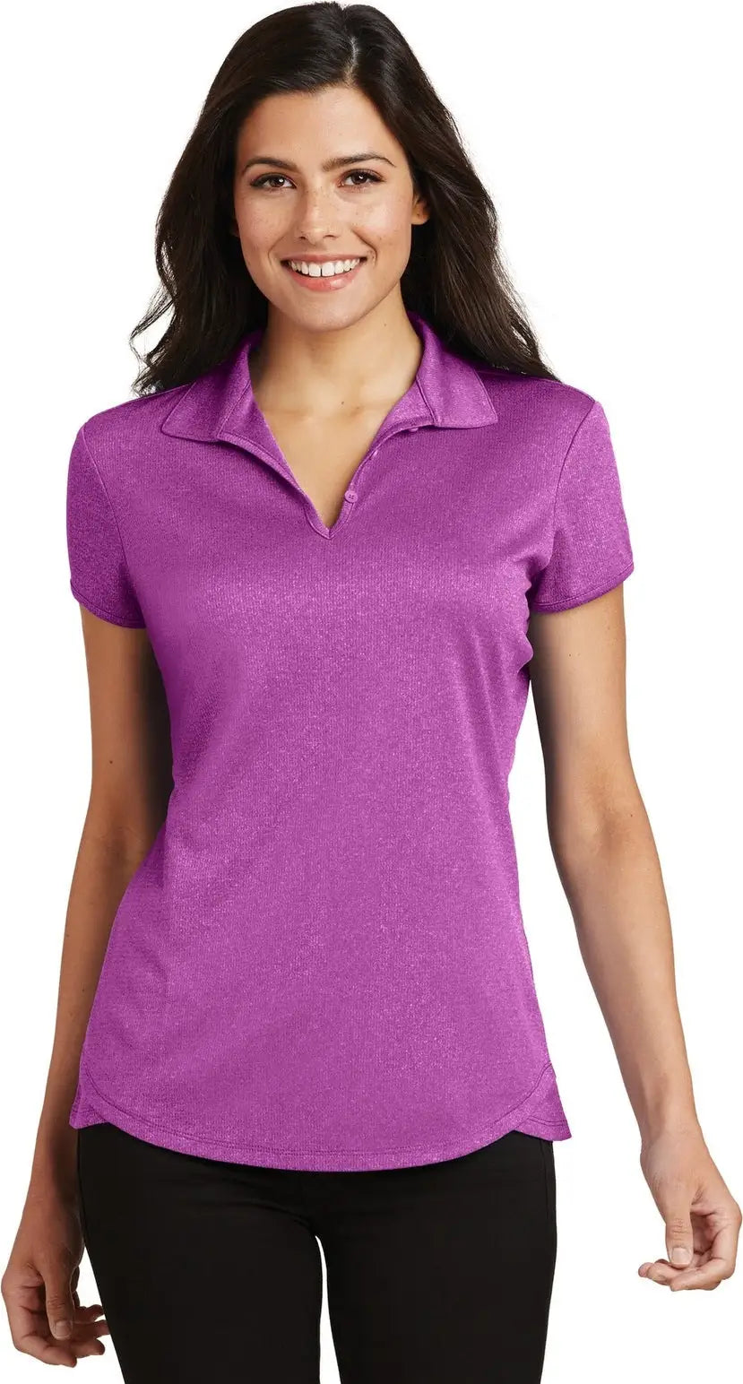 Port Authority L576 Women’s Trace Heather Polo - Berry