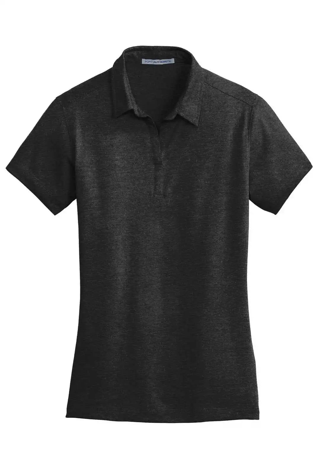 Port Authority L577 Ladies Meridian Cotton Blend Polo - Black