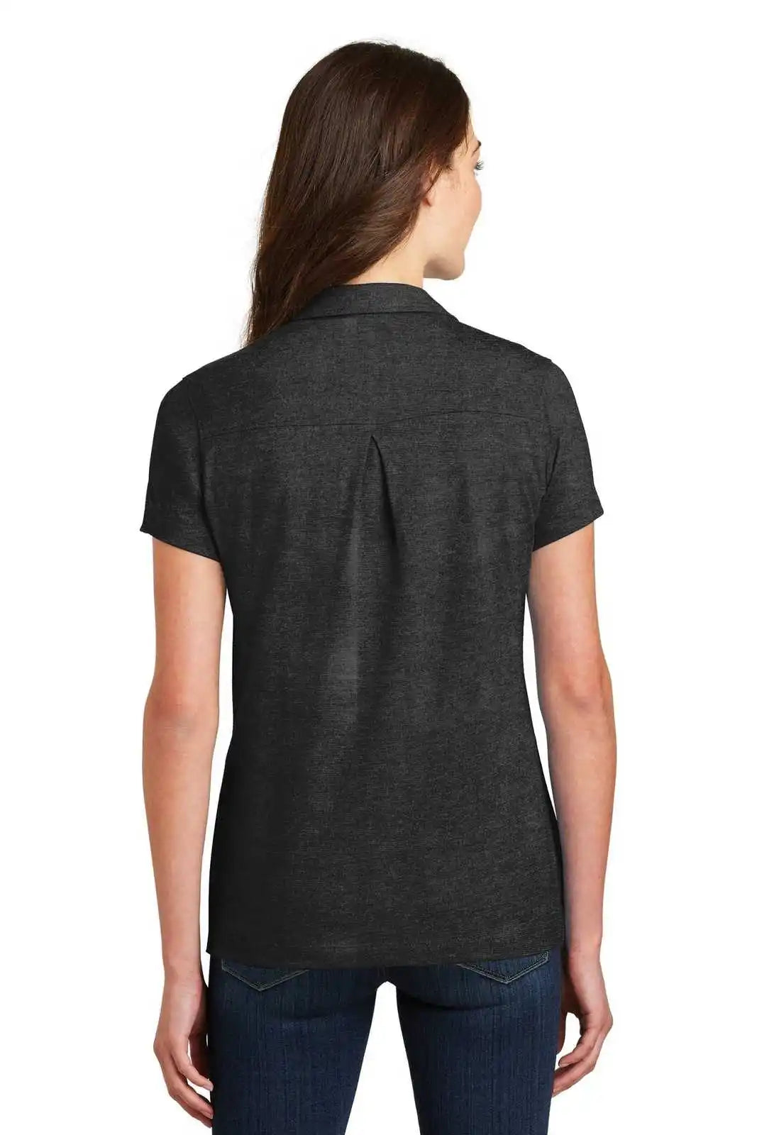 Port Authority L577 Ladies Meridian Cotton Blend Polo - Black