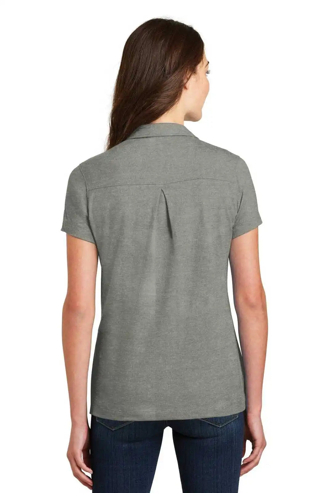 Port Authority L577 Ladies Meridian Cotton Blend Polo - Monument Gray