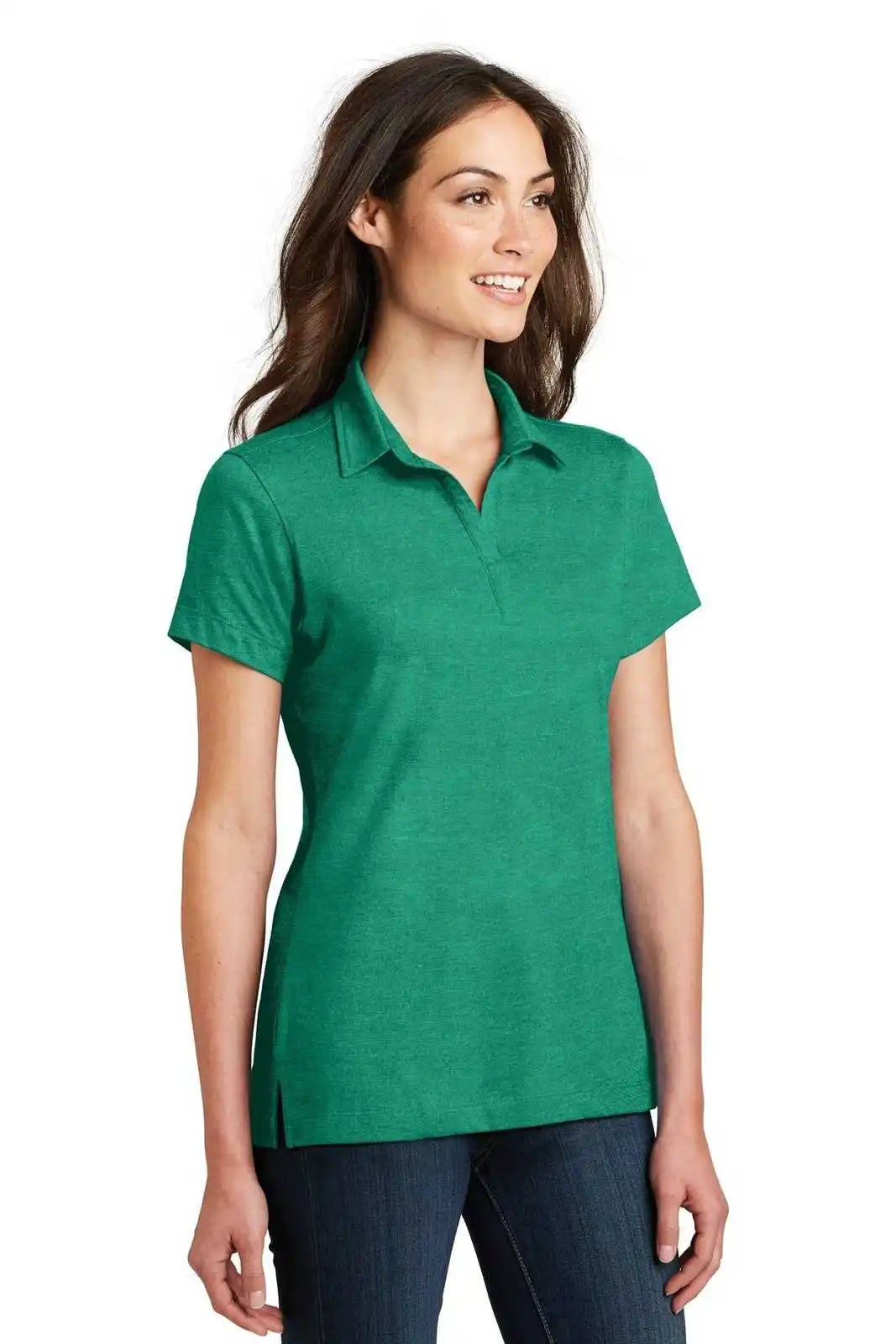 Port Authority L577 Ladies Meridian Cotton Blend Polo - Verdant Green