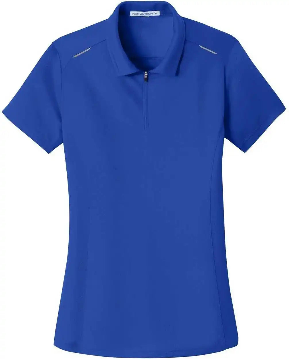 Port Authority L580 Ladies Pinpoint Mesh Zip Polo - True Royal