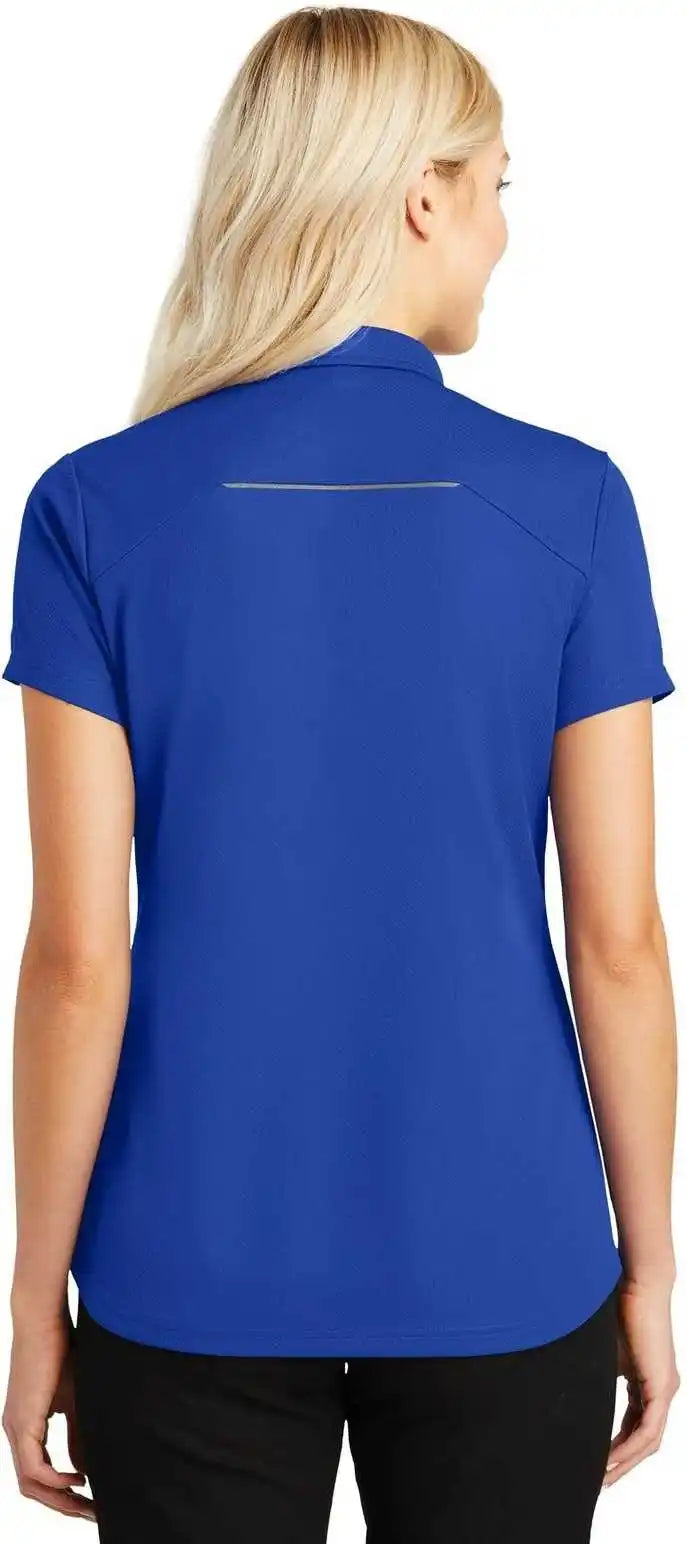 Port Authority L580 Ladies Pinpoint Mesh Zip Polo - True Royal