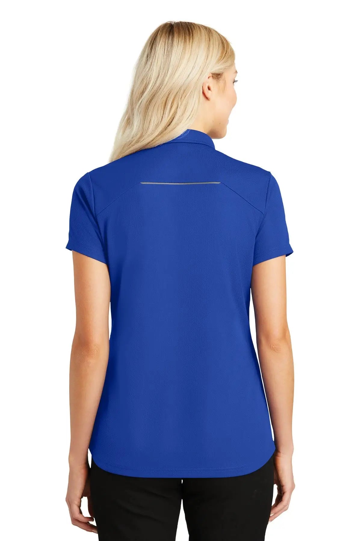 Port Authority L580 Women’s Pinpoint Mesh Zip Polo - True Royal