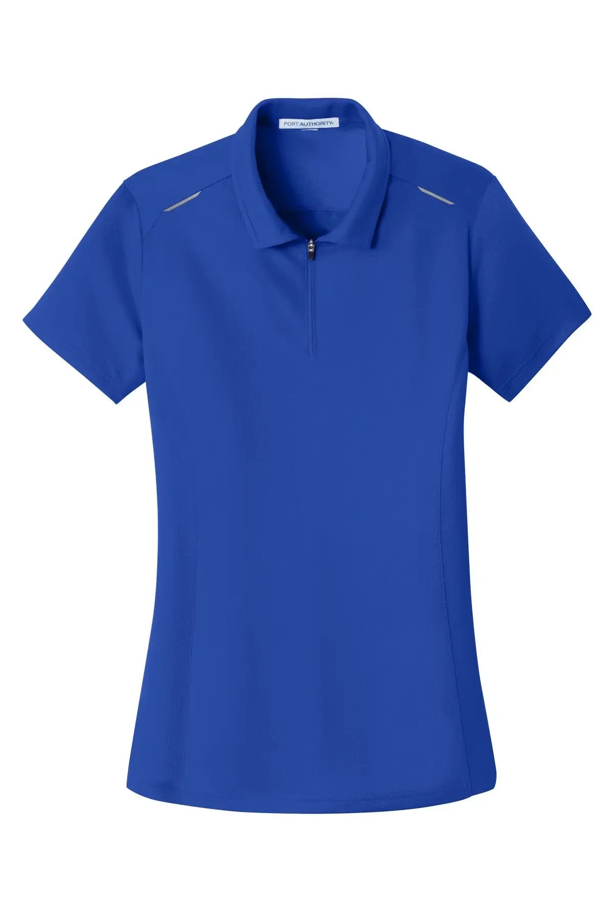 Port Authority L580 Women’s Pinpoint Mesh Zip Polo - True Royal