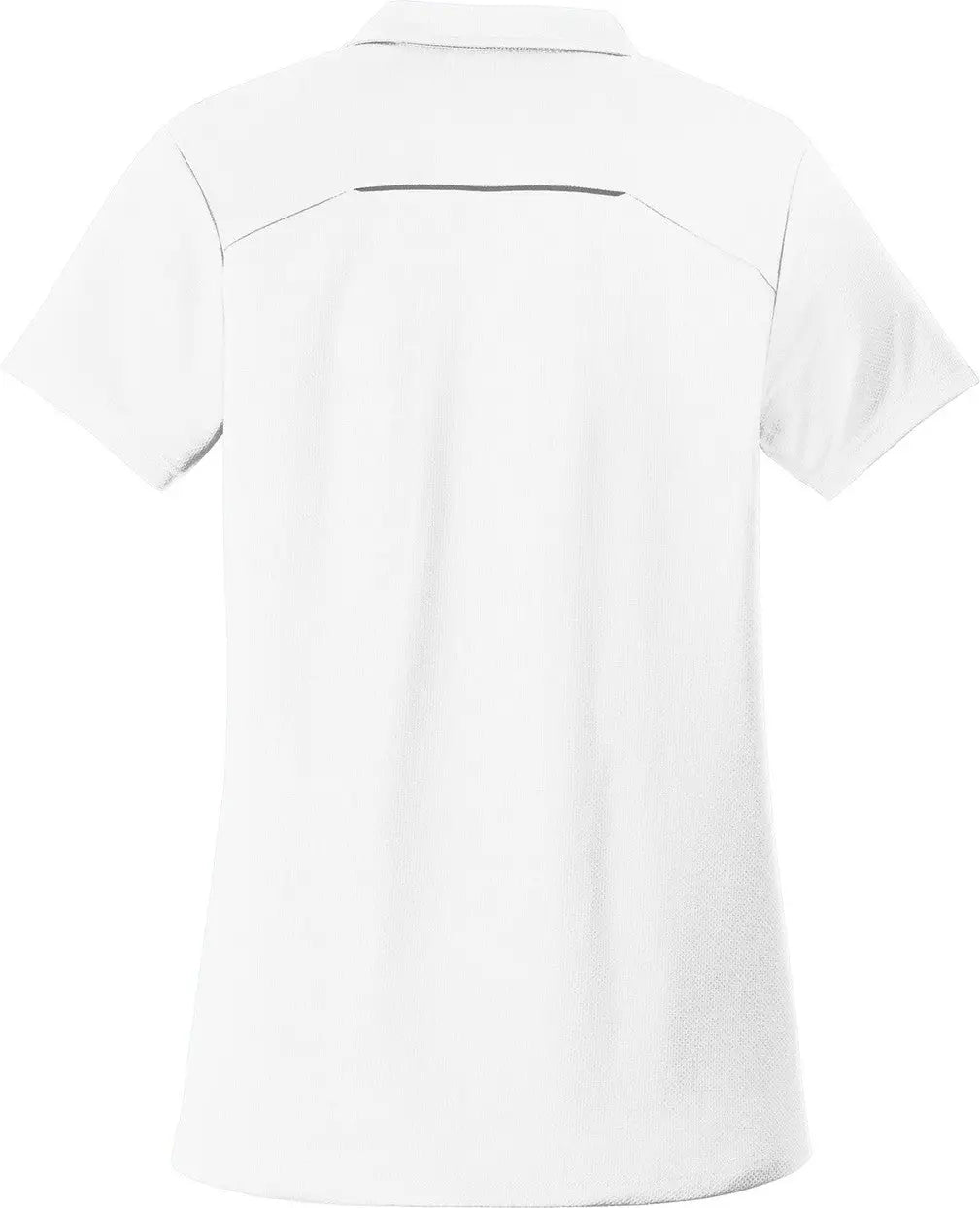 Port Authority L580 Women’s Pinpoint Mesh Zip Polo - White - Ladies Xs
