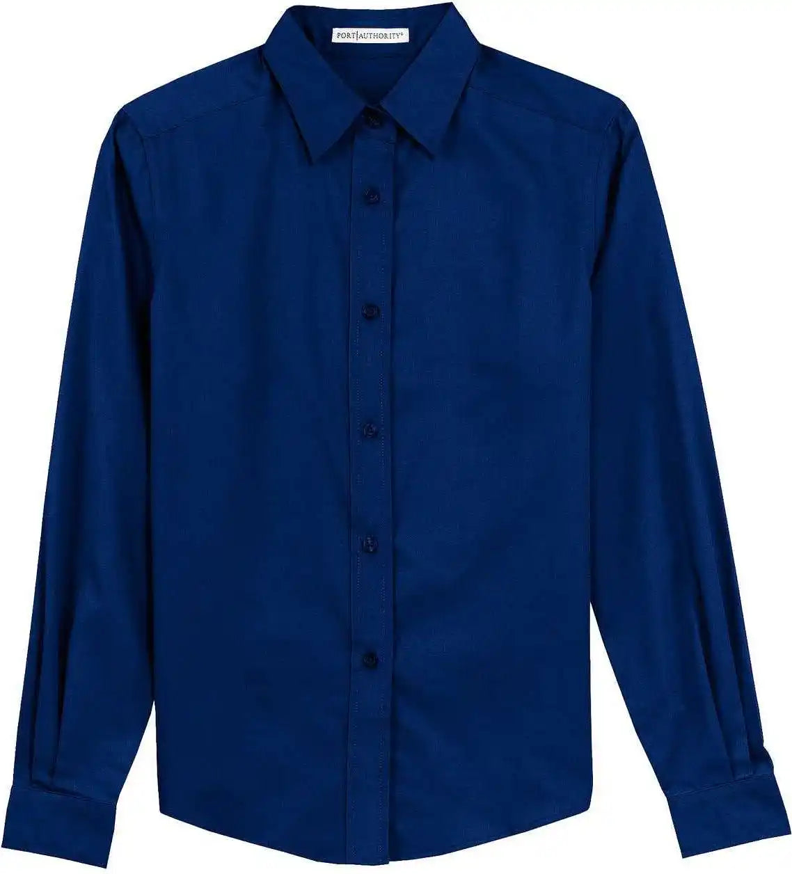 Port Authority L608 Ladies Long Sleeve Easy Care Shirt Mediterranean Blue