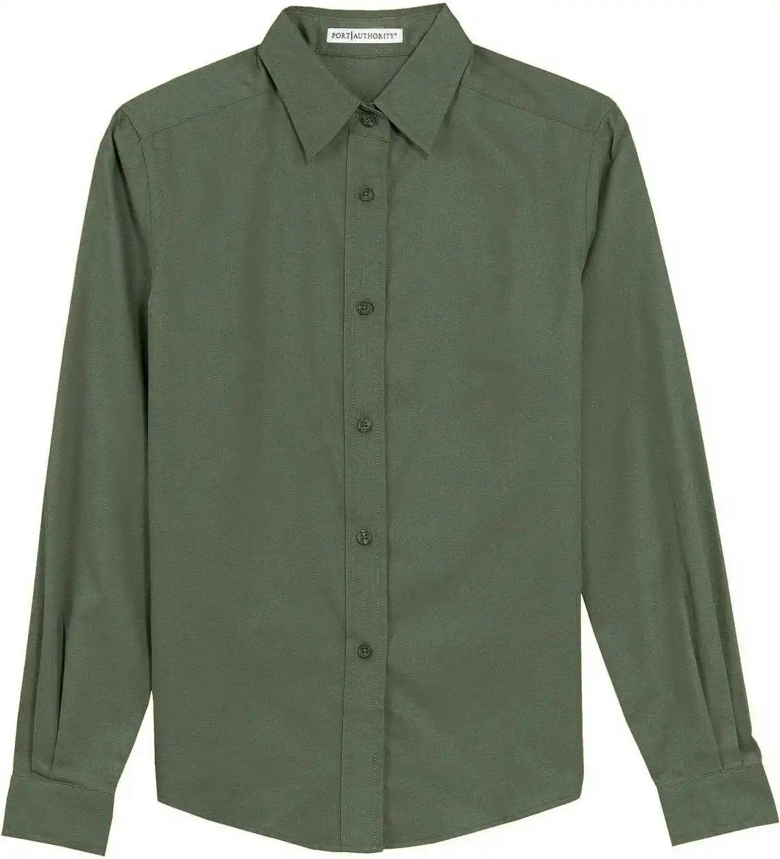 Port Authority L608 Ladies Long Sleeve Easy Care Shirt Clover Green