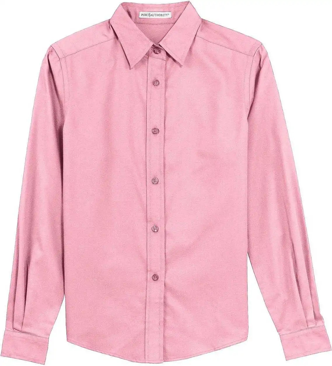 Port Authority L608 Ladies Long Sleeve Easy Care Shirt Light Pink