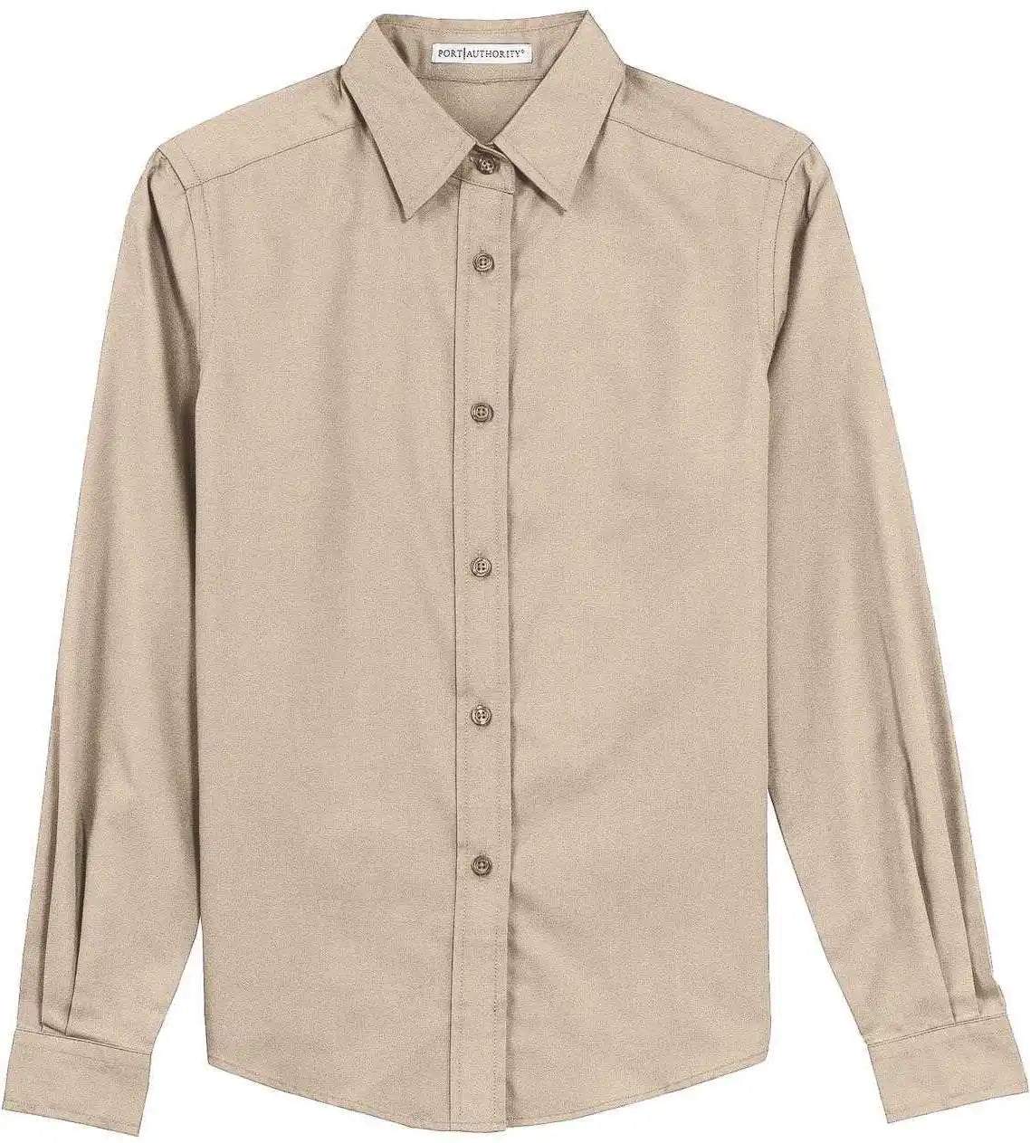 Port Authority L608 Ladies Long Sleeve Easy Care Shirt Stone