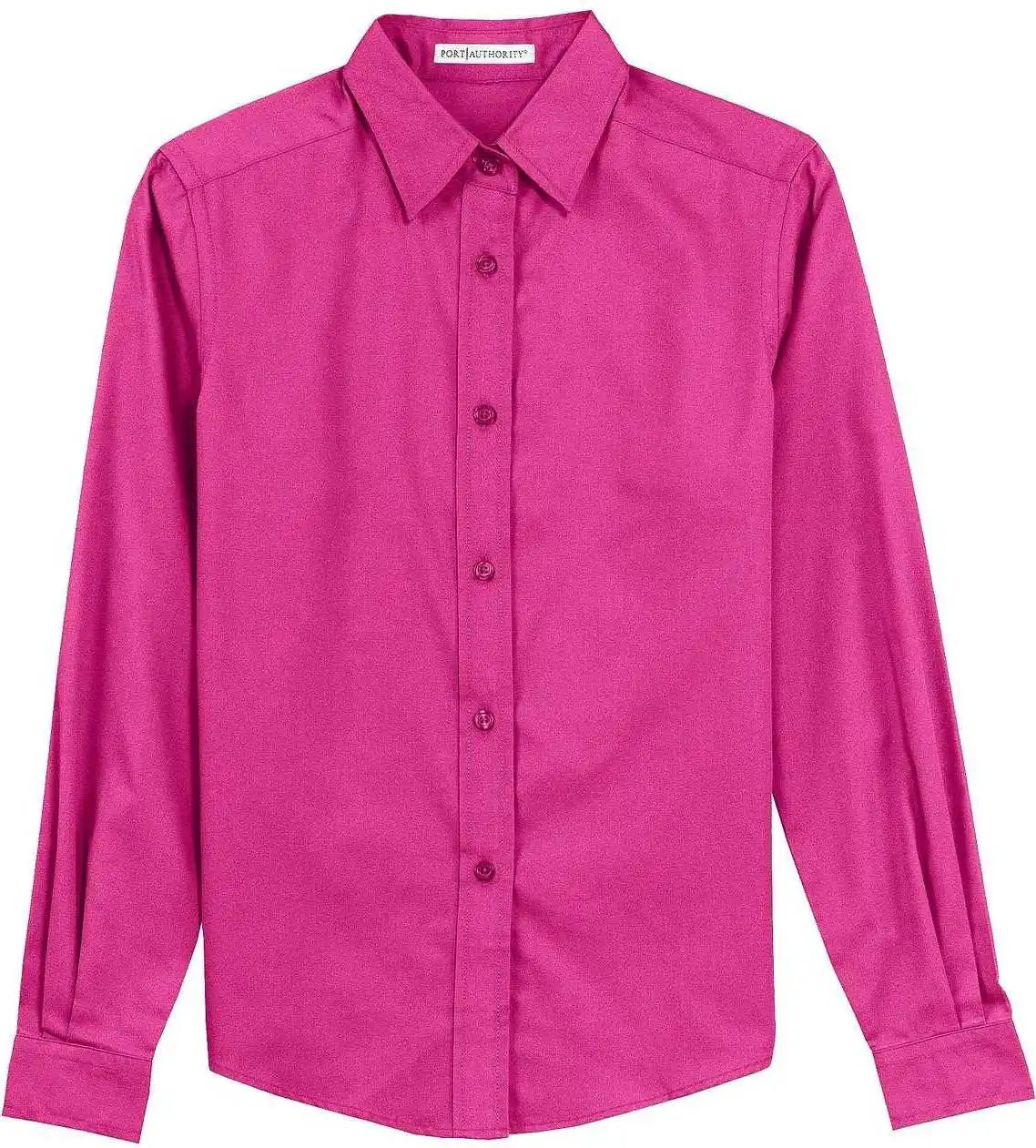 Port Authority L608 Ladies Long Sleeve Easy Care Shirt - Tropical Pink