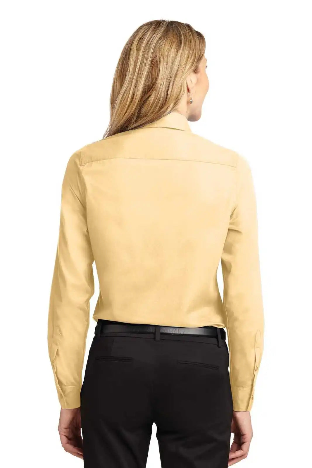 Port Authority L608 Ladies Long Sleeve Easy Care Shirt - Yellow