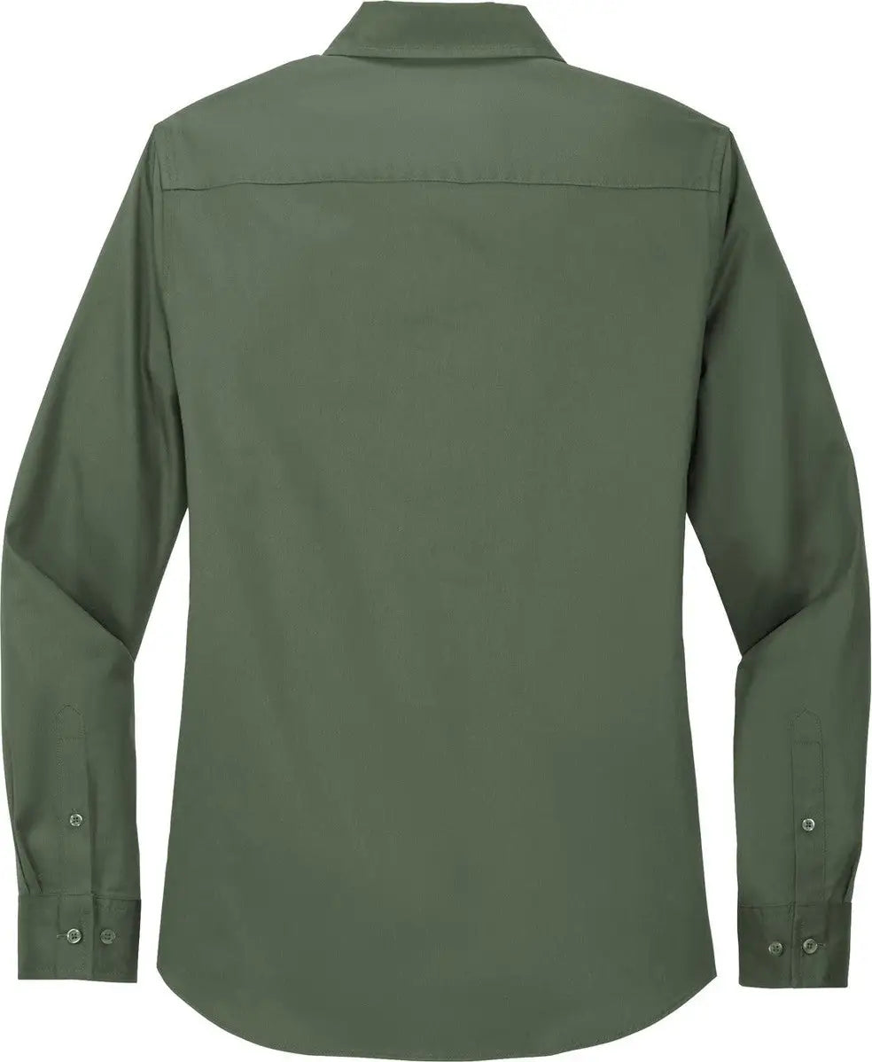 Port Authority L608 Women’s Long Sleeve Easy Care Shirt - Clover Green
