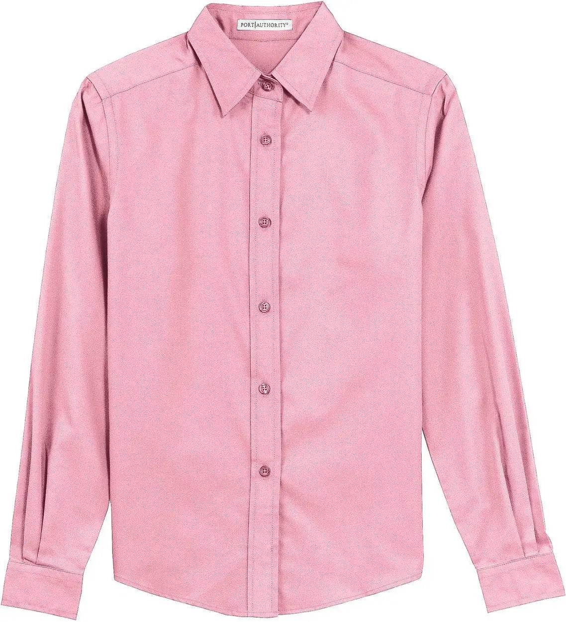 Port Authority L608 Women’s Long Sleeve Easy Care Shirt - Light Pink