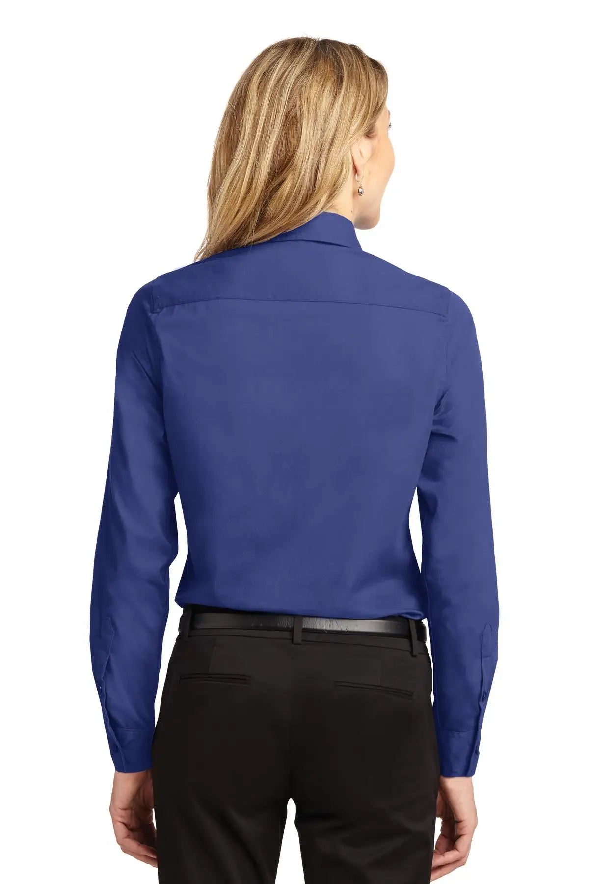 Port Authority L608 Women’s Long Sleeve Easy Care Shirt - Mediterranean Blue
