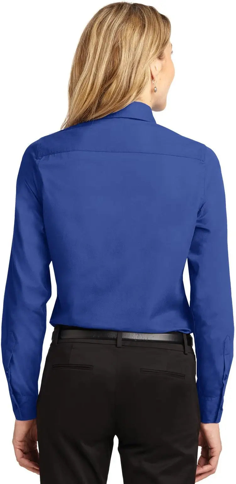 Port Authority L608 Women’s Long Sleeve Easy Care Shirt - Royal Classic Navy