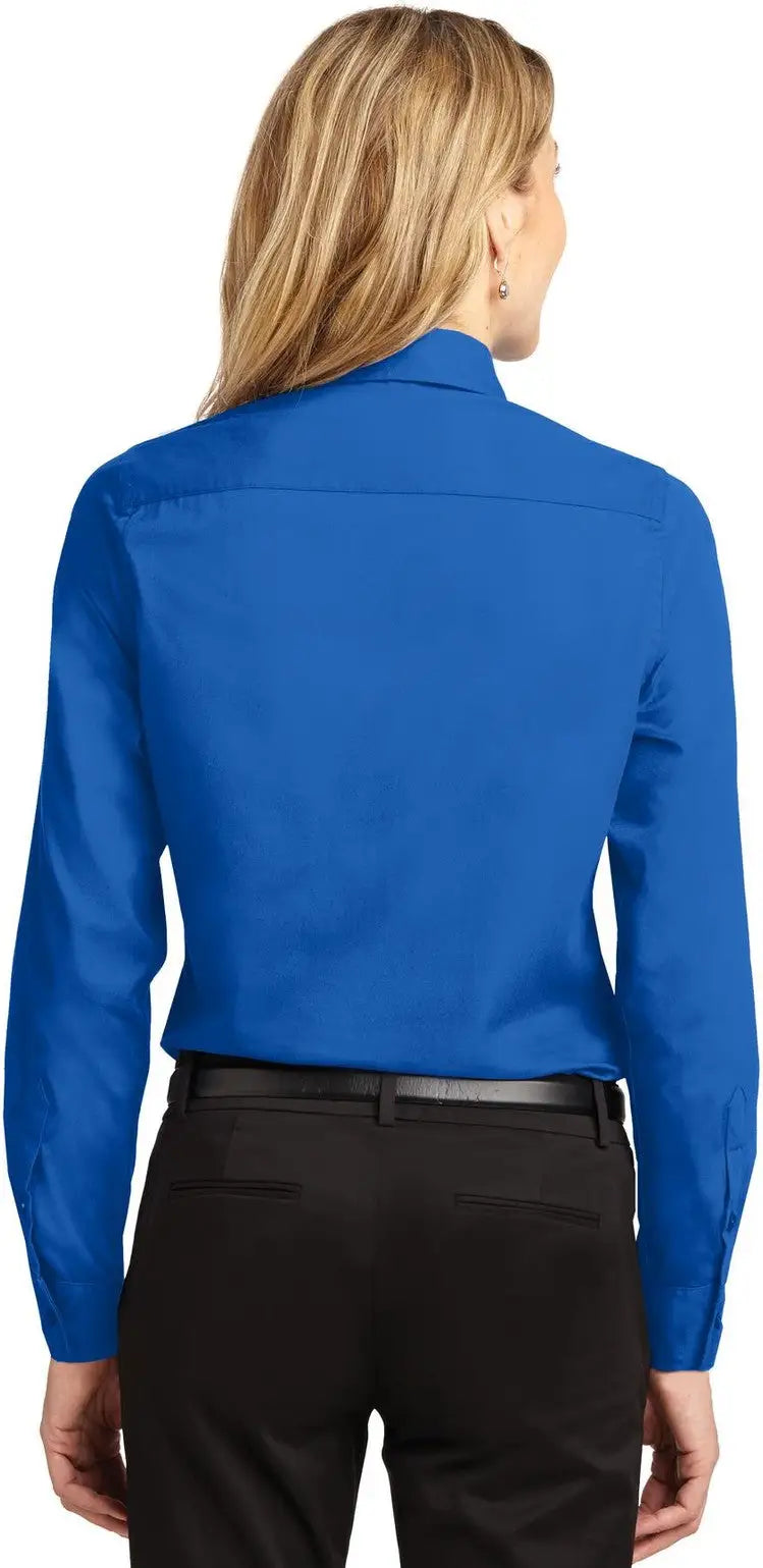 Port Authority L608 Women’s Long Sleeve Easy Care Shirt - Strong Blue