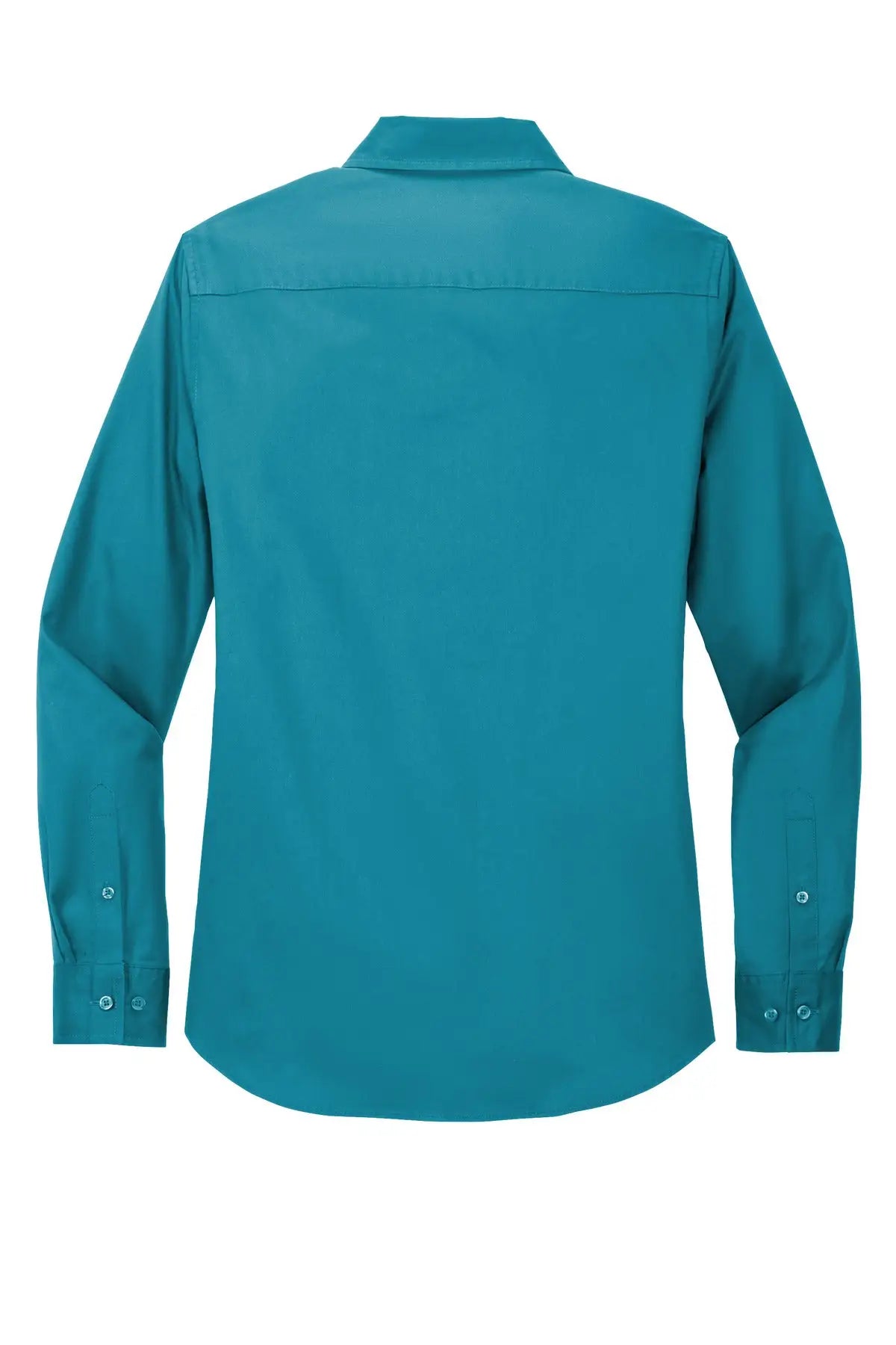 Port Authority L608 Women’s Long Sleeve Easy Care Shirt - Teal Green
