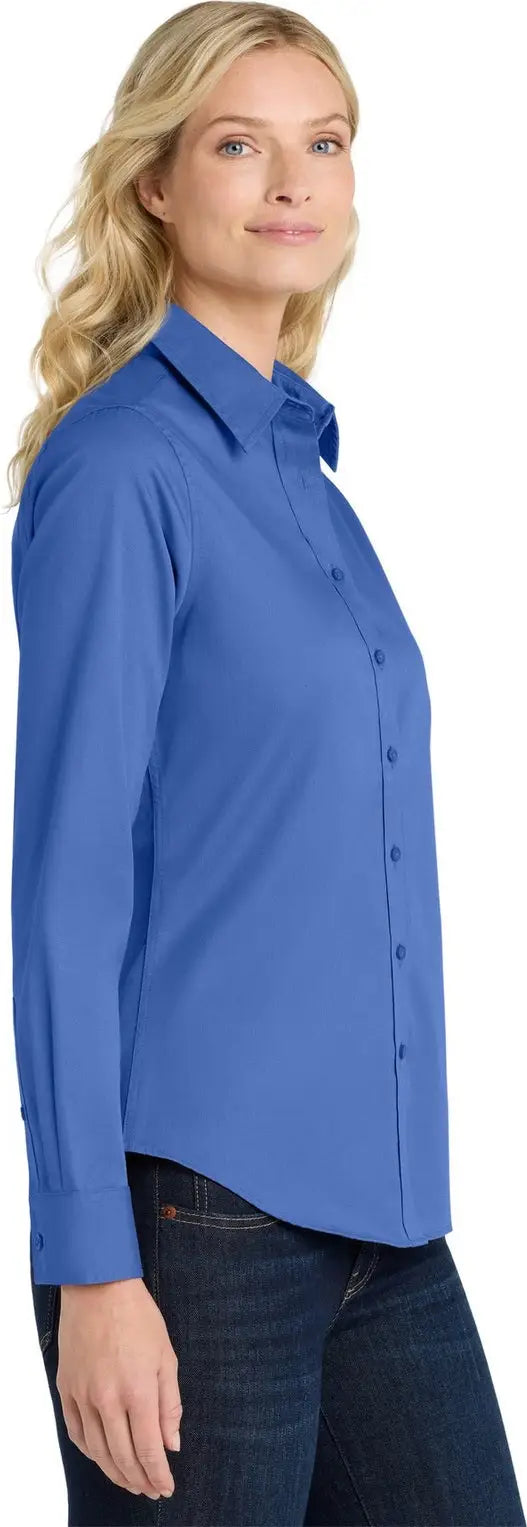 Port Authority L608 Women’s Long Sleeve Easy Care Shirt - Ultramarine Blue