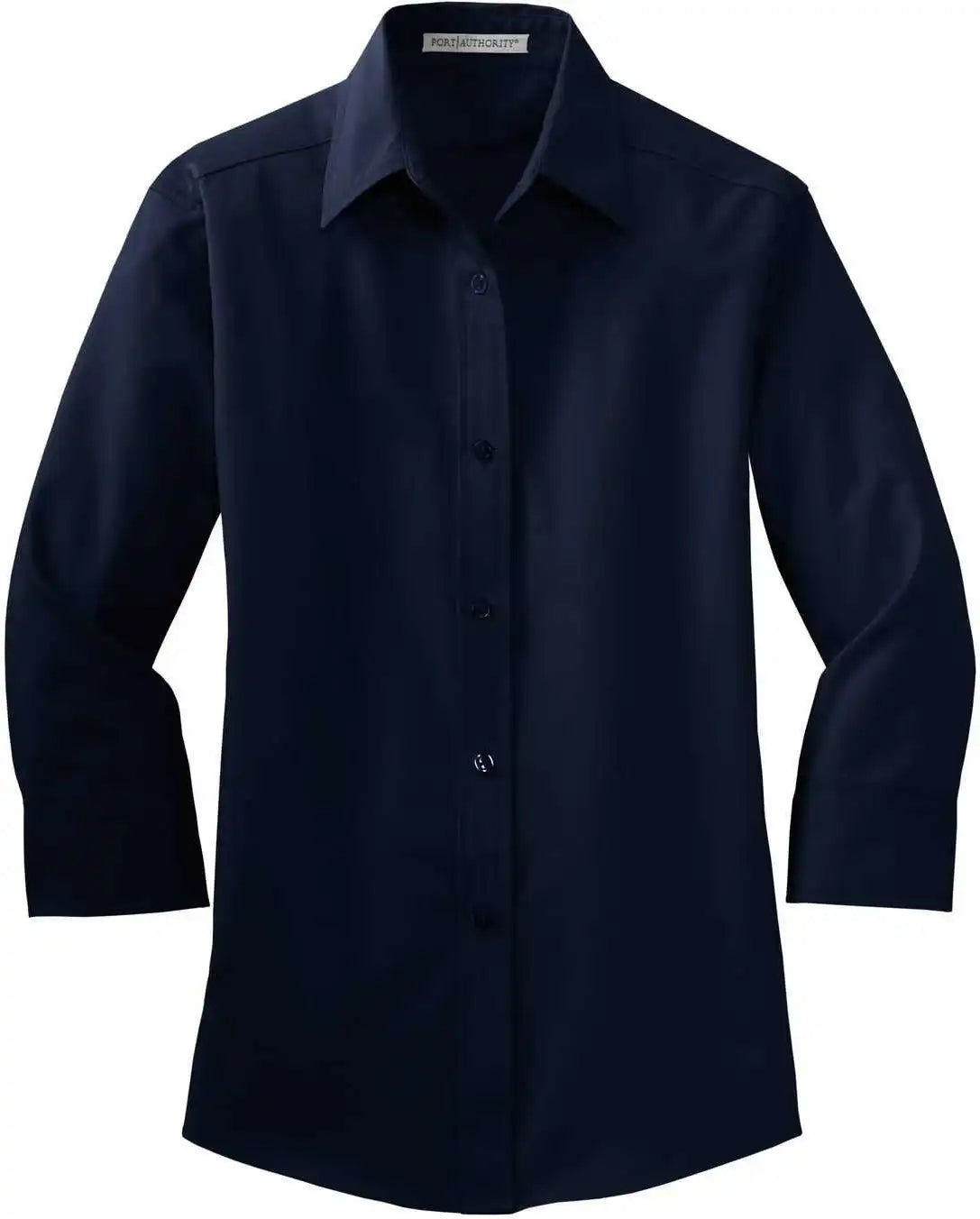 Port Authority L612 Ladies 3/4 Sleeve Easy Care Shirt Navy