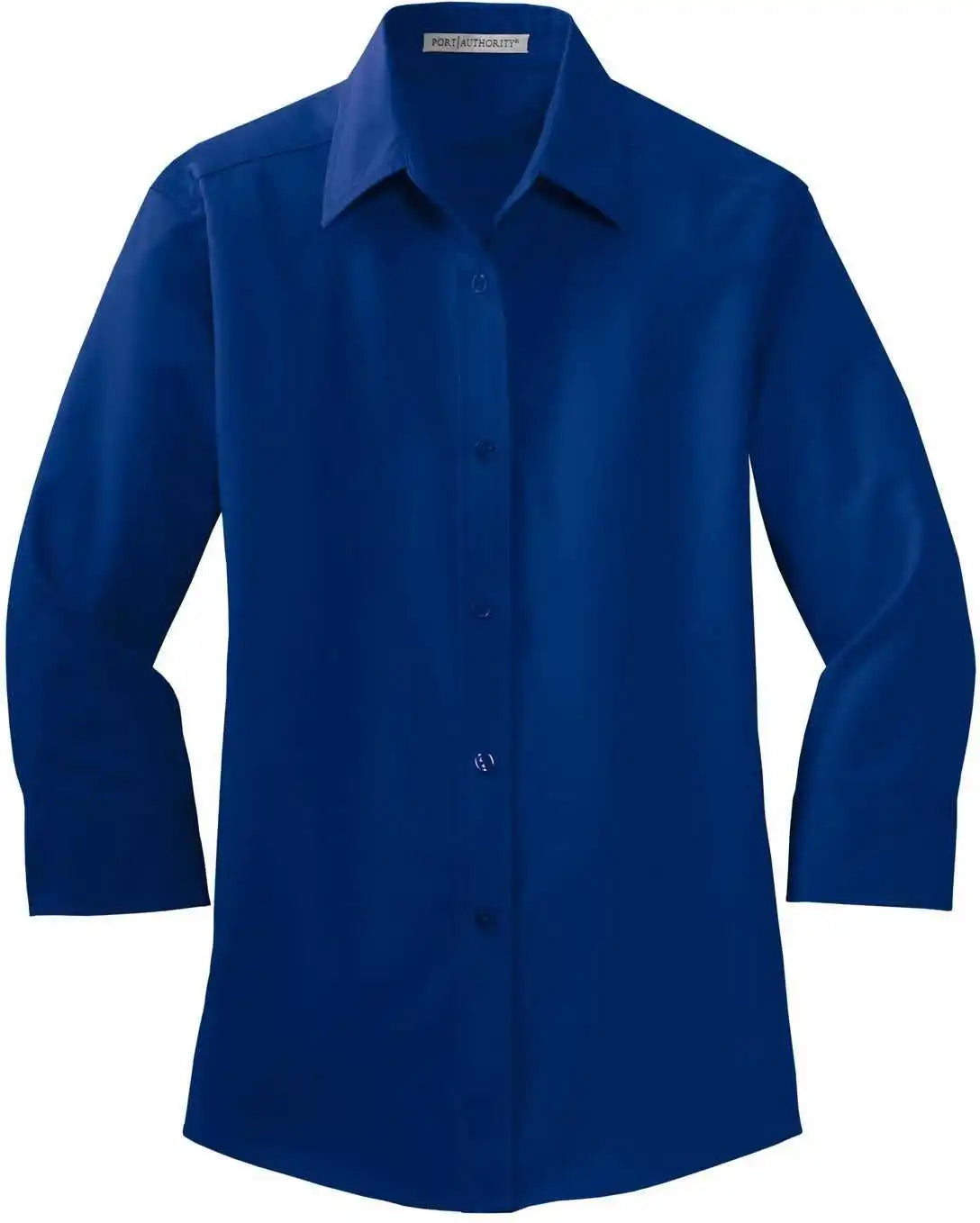 Port Authority L612 Ladies 3/4 Sleeve Easy Care Shirt Royal