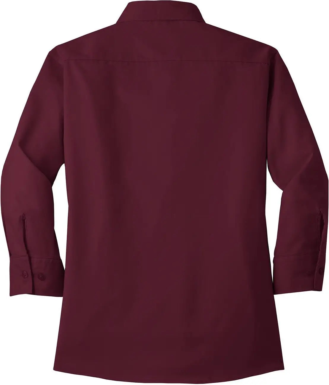 Port Authority L612 Women’s 3/4-sleeve Easy Care Shirt - Burgundy