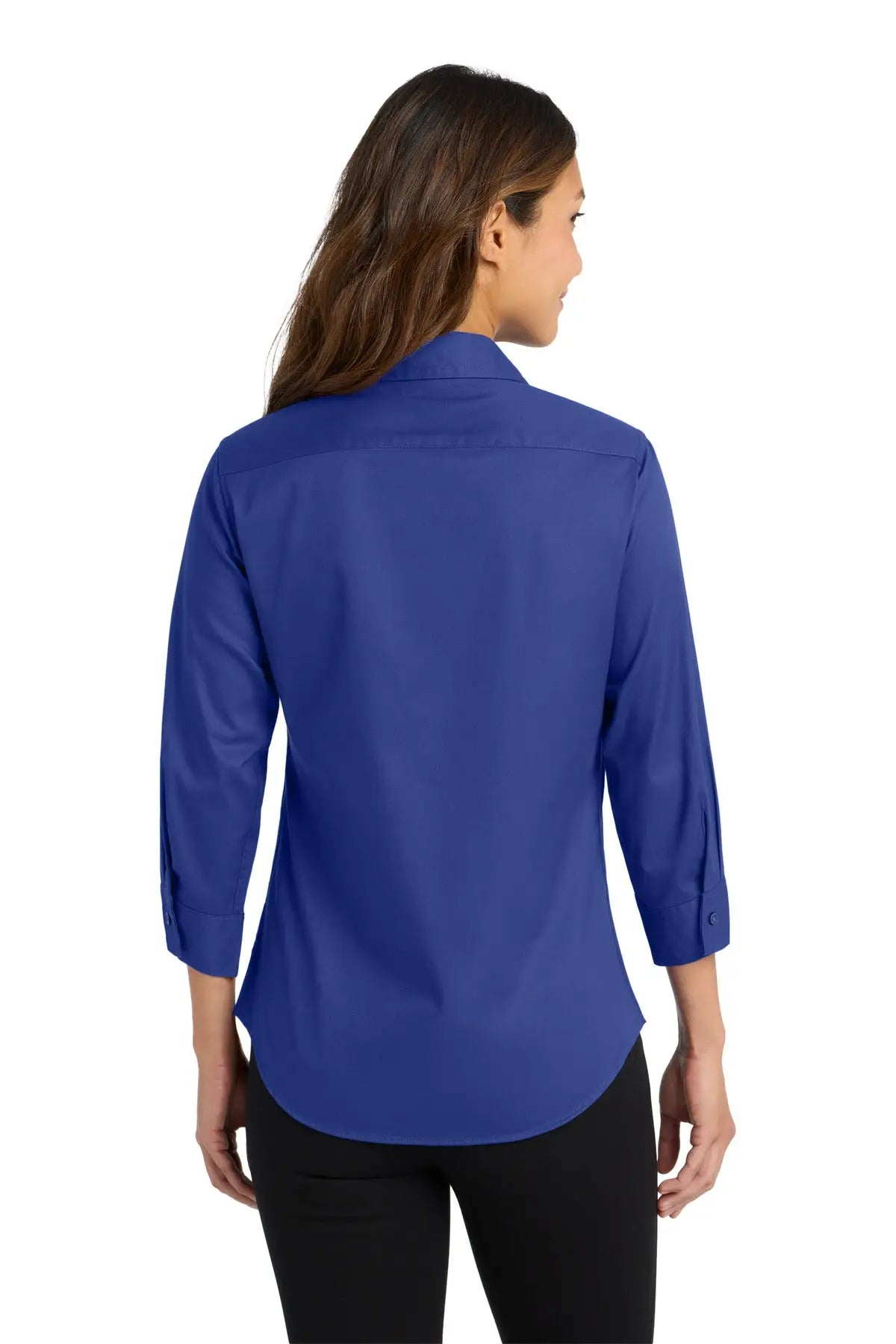 Port Authority L612 Women’s 3/4-sleeve Easy Care Shirt - Mediterranean Blue