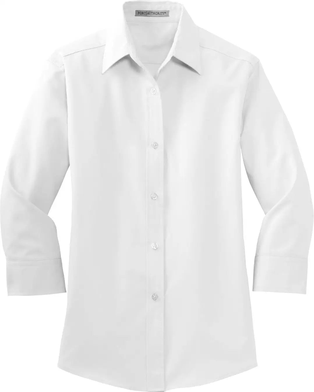 Port Authority L612 Women’s 3/4-sleeve Easy Care Shirt - White