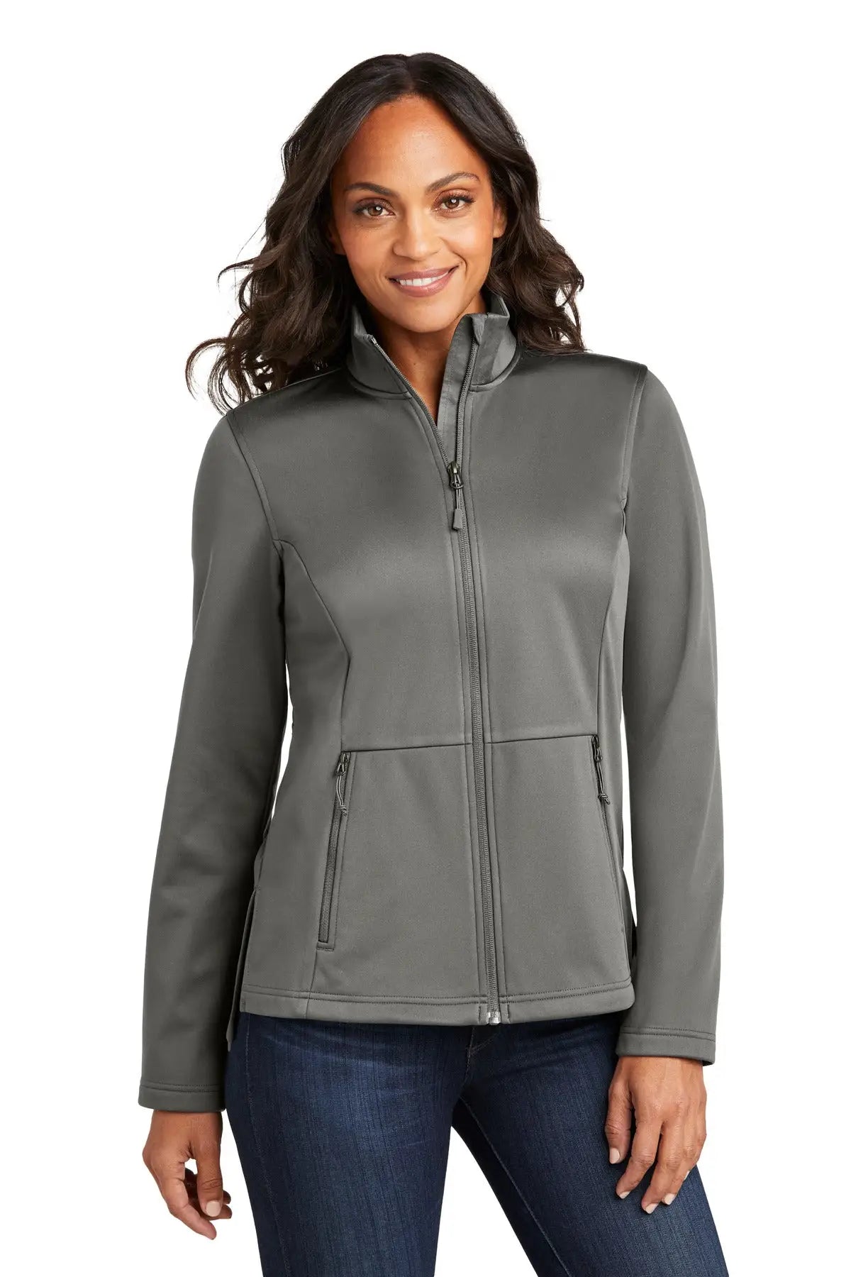 Port Authority L617 Women’s Flexshell Jacket - Smoke Gray - Ladies Xs
