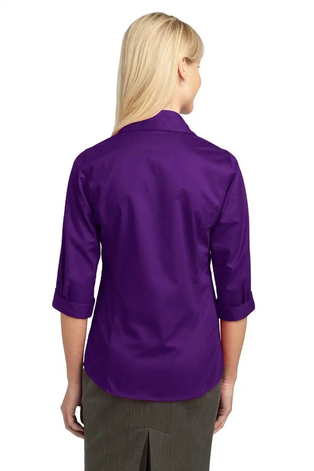 Port Authority L6290 Improved Ladies 3/4-sleeve Blouse - Deep Purple
