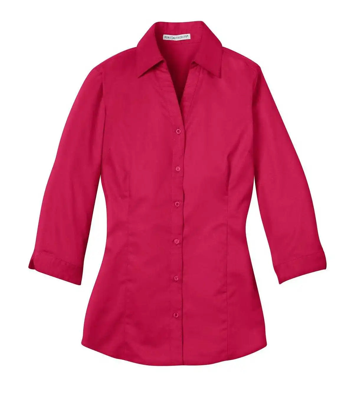 Port Authority L6290 Improved Ladies 3/4-sleeve Blouse - Raspberry Pink