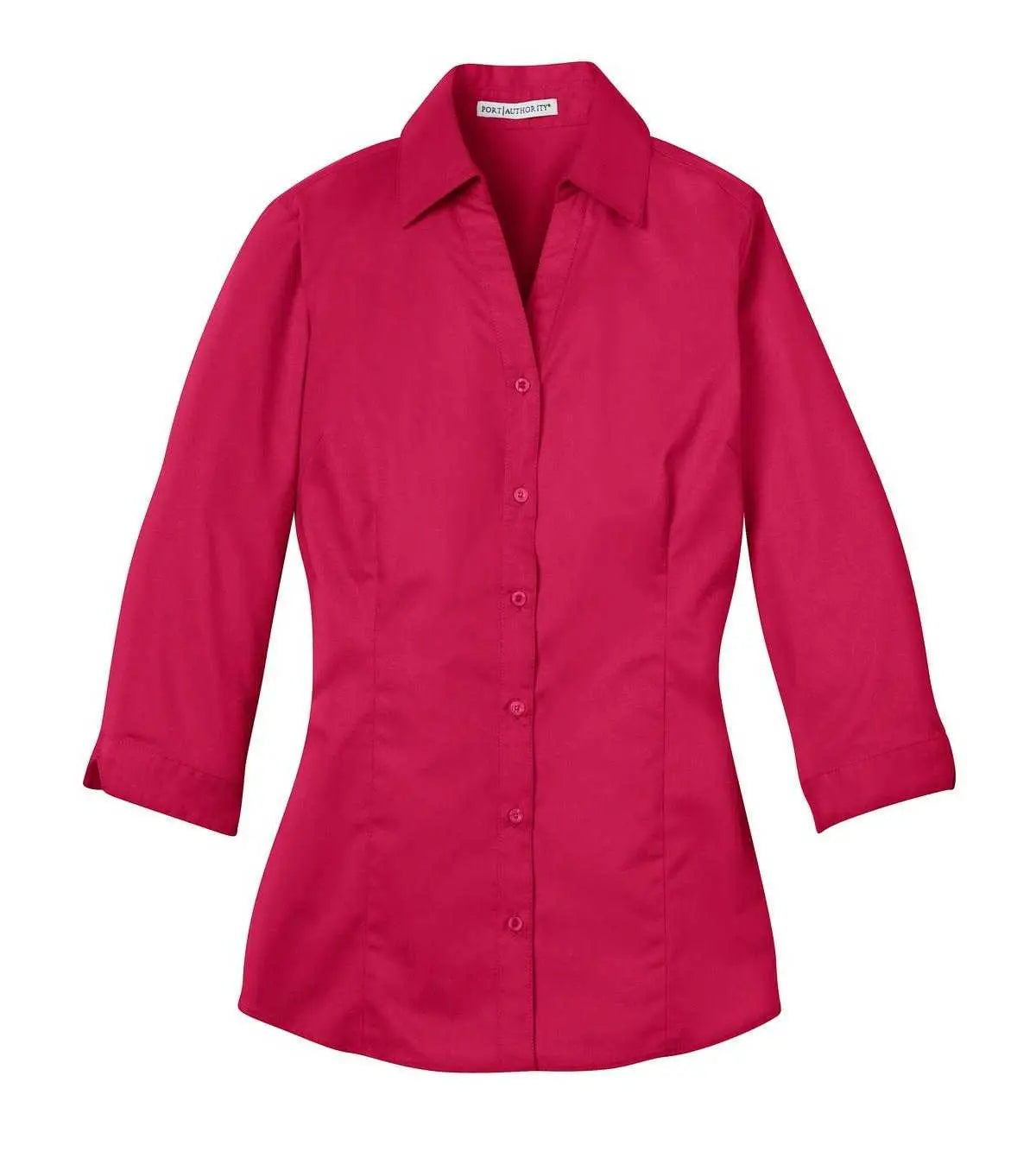 Port Authority L6290 Improved Ladies 3/4-sleeve Blouse - Raspberry Pink