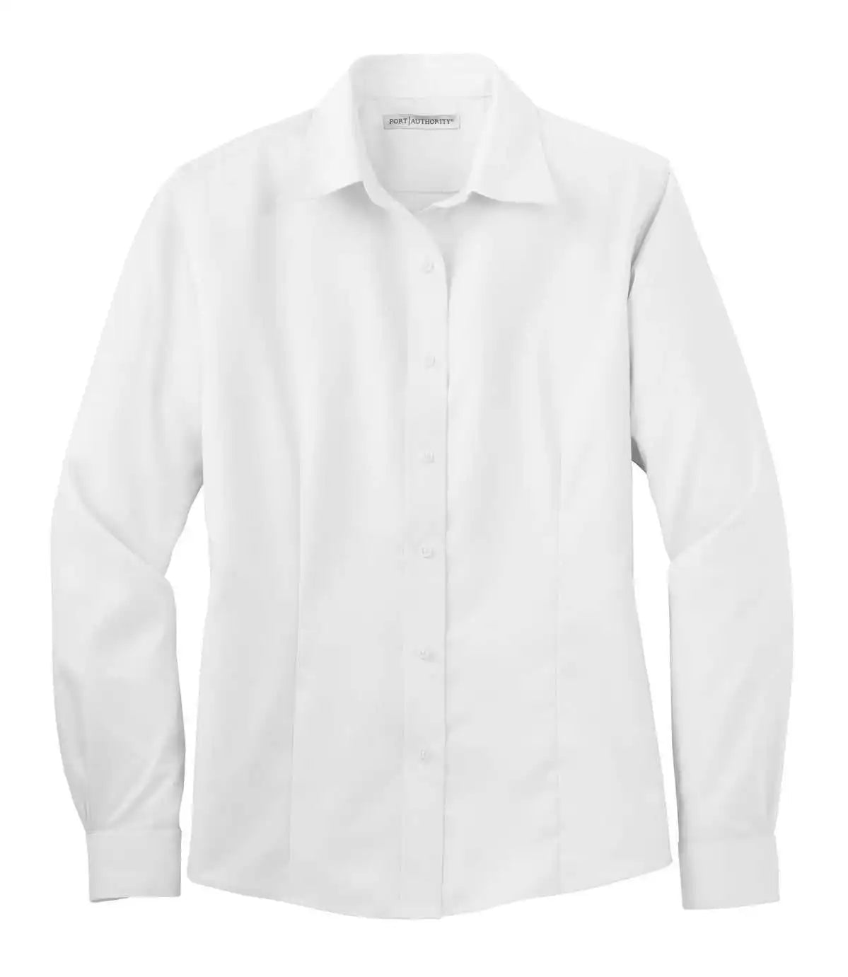 Port Authority L638 Ladies Non-iron Twill Shirt - White