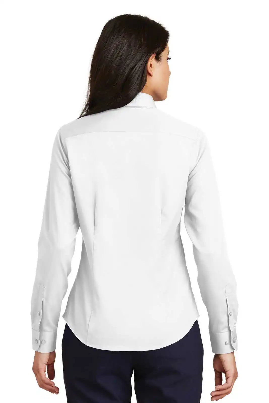 Port Authority L638 Ladies Non-iron Twill Shirt - White