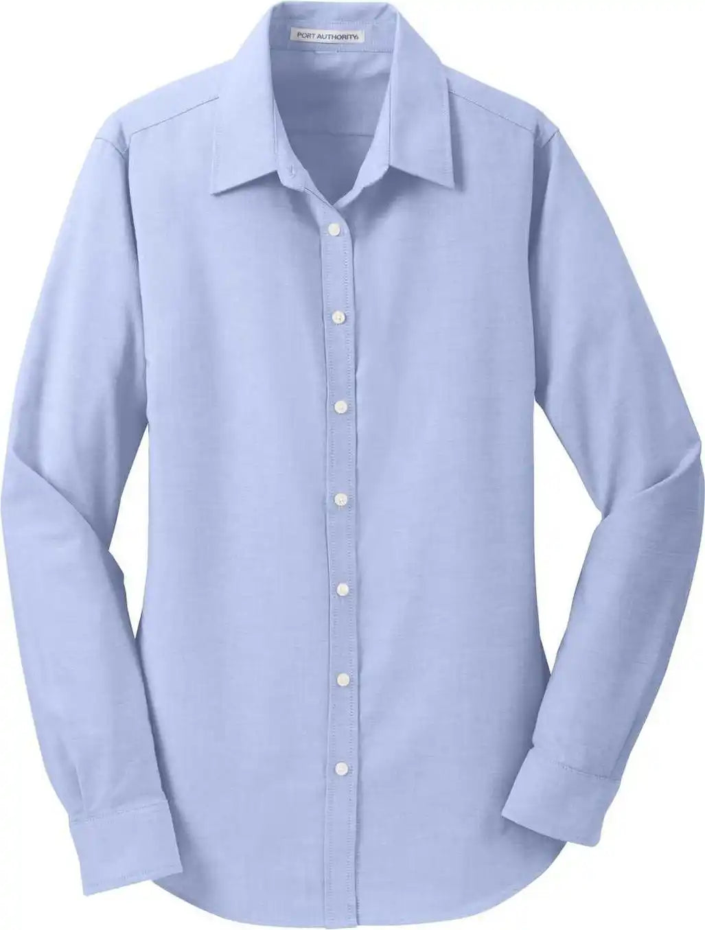 Port Authority L658 Ladies Superpro Oxford Shirt Blue